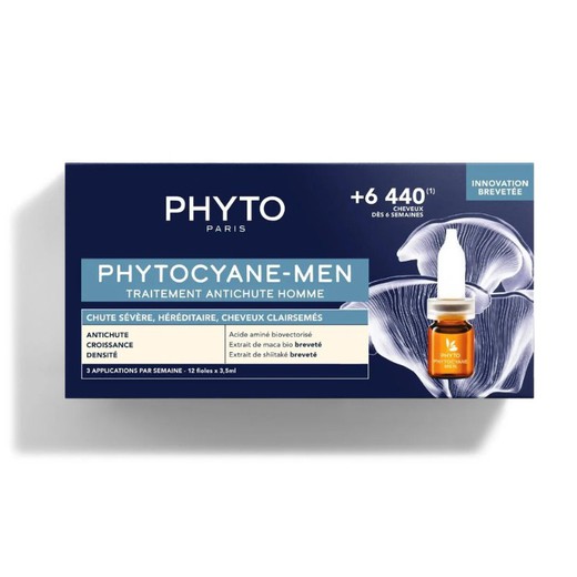 Phytocyane Tratamiento Anticaída Hombre 12 Ampollas