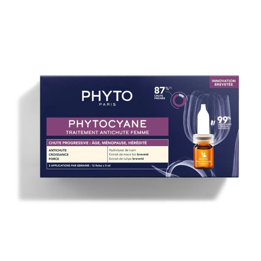 Phytocyane Tractament Anticaiguda Dona 12 Ampolles