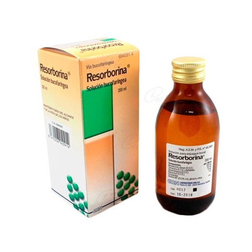 Resorborina Solucion 1 Frasco De 200 Ml