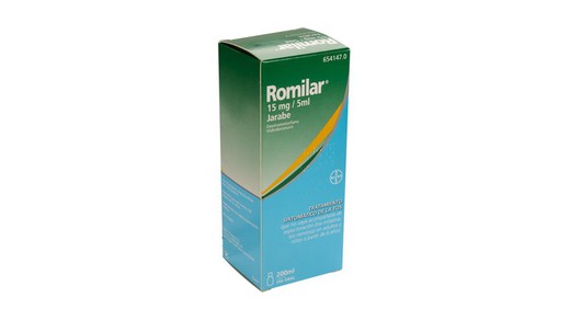 Romilar 15 Mg5 Ml Jarabe 1 Frasco De 200 Ml