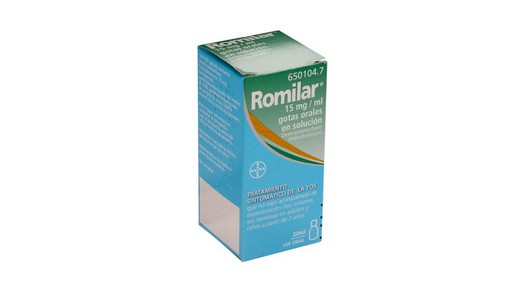 Romilar 15 Mgml Gotes Orals En Solucio 1 Flascó De 20 Ml