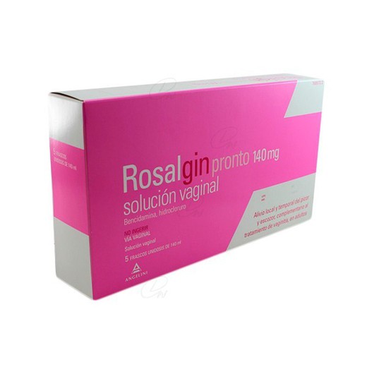 Rosalgin Pronto 140 Mg Solucion Vaginal 5 Envases Unidosis De 140 Ml