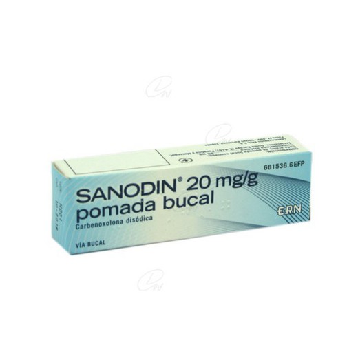 Sanodin 20 Mgg Pomada Bucal 1 Tubo De 15 G