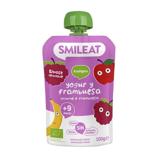 Smileat Pouch Eco Yogur y Frambuesa 100gr