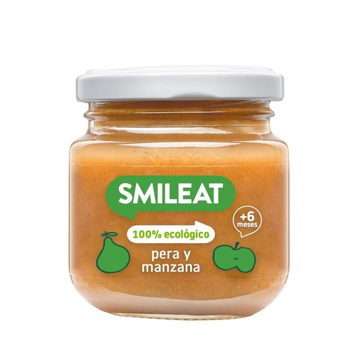 Smileat Tarrito Pera y Manzana Ecológica 130gr