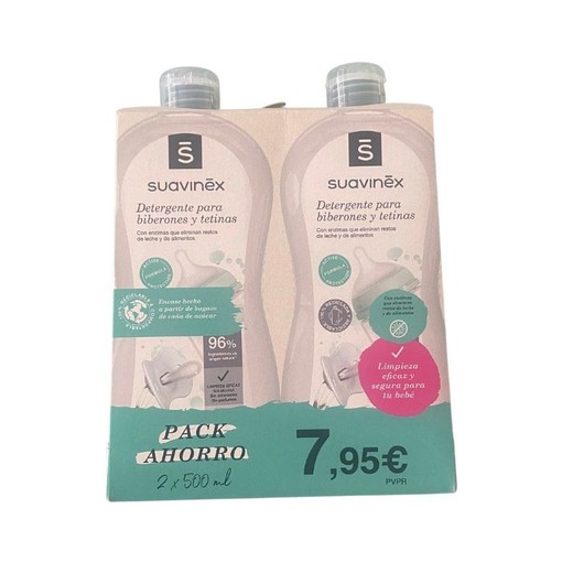 Suavinex Detergente Para Biberones Y Tetinas 2x500ml