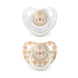 Suavinex Dos Chupetes Nocturnos Silicona 6-18 meses