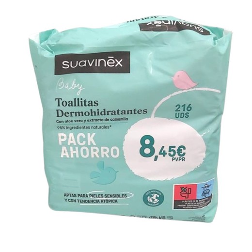 Suavinex Pack Toallitas Dermohidratantes 3x72u
