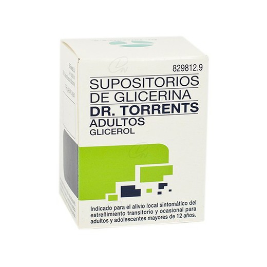 Supositoris De Glicerina Dr Torrents Adults 12 Supositoris