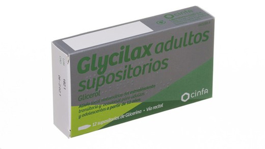 Supositorios De Glicerina Glycilax Adultos 12 Supositorios