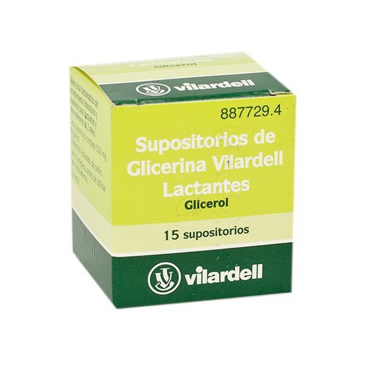 Supositorios De Glicerina Vilardell Lactantes 15 Supositorios