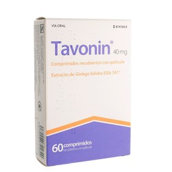Tavonin 40 Mg Comprimits Recoberts Amb Pel·lícula 60 Comprimits
