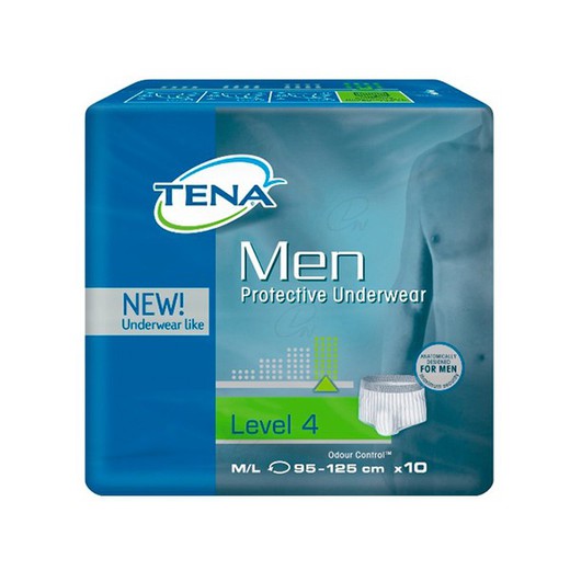 Tena Men Protective Underwear L4 M L 10 Uds