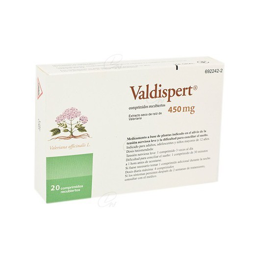 Valdispert 450 Mg Comprimidos Recubiertos 20 Comprimidos