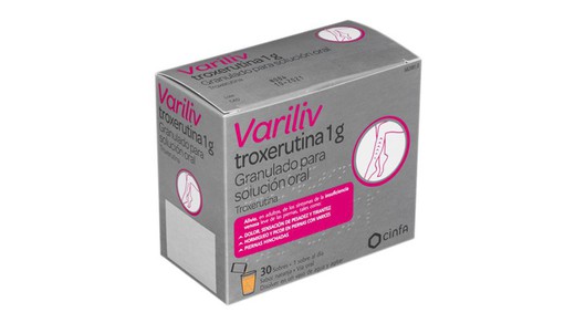 Variliv Troxerutina 1000 Mg 30 Sobres Granulado Solucion Oral
