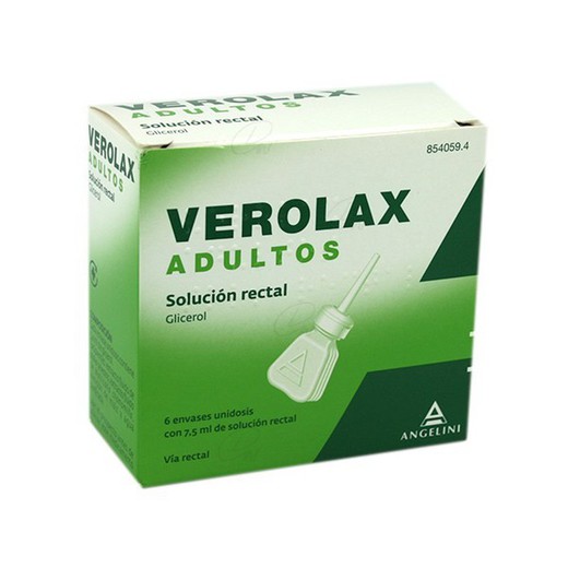 Verolax Adultos Solucion Rectal 6 Enemas De 75 Ml