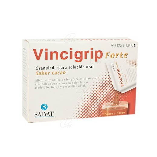 Vincigrip Forte Granulado Para Solucion Oral Sabor Cacao 10 Sobres