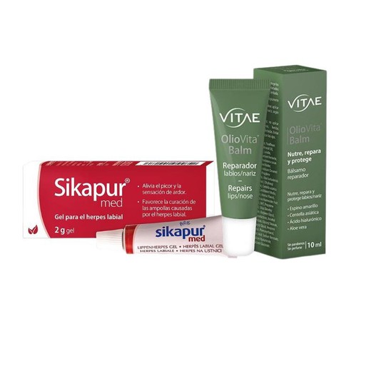 Vitae Sikapur Gel Per a Herpes Labial + Oliovita Balm