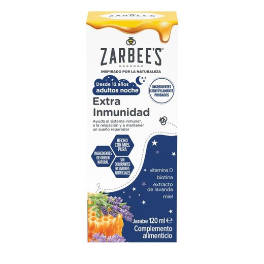 Zarbee’s Jarabe Extra Inmunidad Adultos Noche 120ml