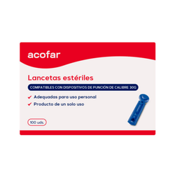Acofar Lancetas Esteriles 100 Lancetas