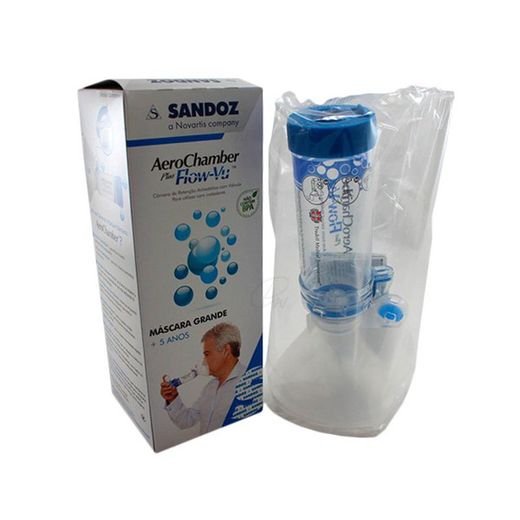 Aerochamber Plus Flow-Vu Máscara Grande (+5 Años)
