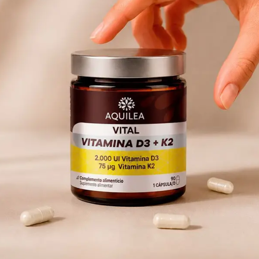 Aquilea Vital Vitamina D3 + K2 90 caps | Huesos y defensas reforzadas