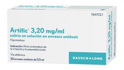 Artific 320 Mgml Col·liri En Solució En Envàs Unidosis 30 Envasos Unidosis De 1 Ml