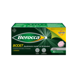 Berocca Boost 30 Comprimidos Efervescentes – Energía mental y física