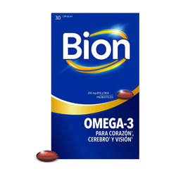 Bion 3 Omega 3 30 Cápsulas | Corazón, cerebro y visión