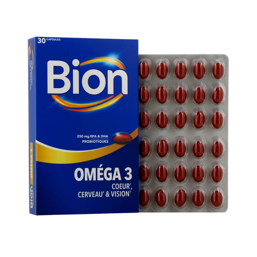 Bion 3 Omega 3 30 Cápsulas | Corazón, cerebro y visión