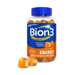 Bion3 Energy Gummies 60 uds – Energía Natural con Probióticos y Vitaminas