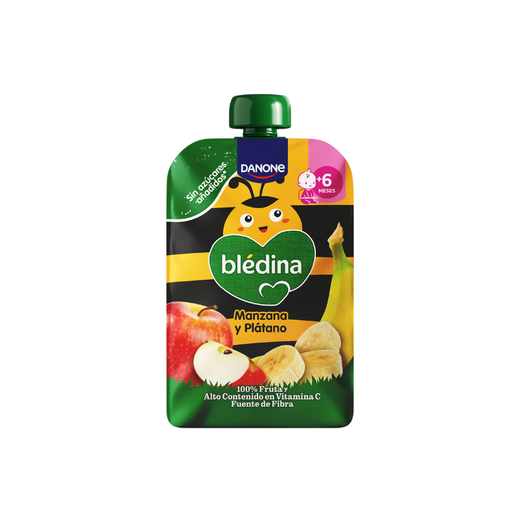 Blédina Manzana y Plátano 100 g – Bolsita infantil