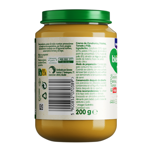 Blédina Tarrito Tomate, Patatas, Zanahoria y Pollo 200 g