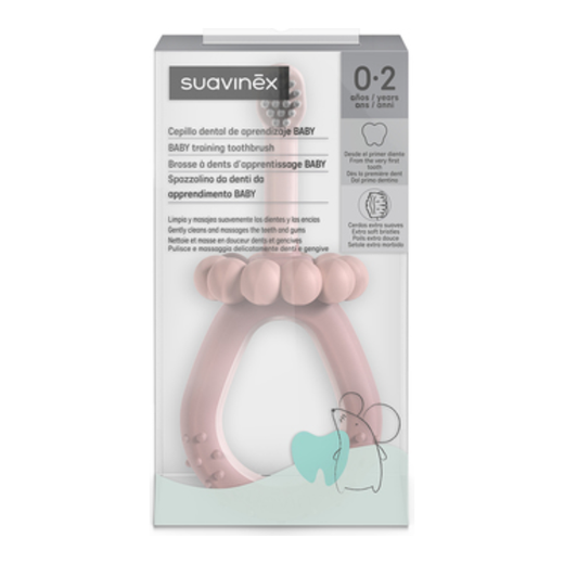Cepillo de Dientes para Bebé Rosa – Cerdas Suaves y Mango Ergonómico