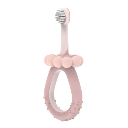 Cepillo de Dientes para Bebé Rosa – Cerdas Suaves y Mango Ergonómico