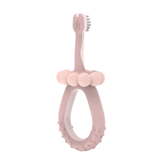Cepillo de Dientes para Bebé Rosa – Cerdas Suaves y Mango Ergonómico