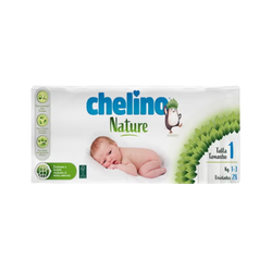 Chelino Nature Talla 1 28 uts – Bolquers ecològics per a nadons