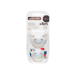 Chupete Tetina Latex 6 M   Pack 2 U