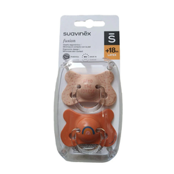 SUAVINEX Chupete Fusion Tetina Anatómica Látex +18 Meses x2