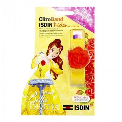 Citroband Isdin Kids  Uv Tester Pulsera Citronela Anti Mosquitos Bella Y Bestia