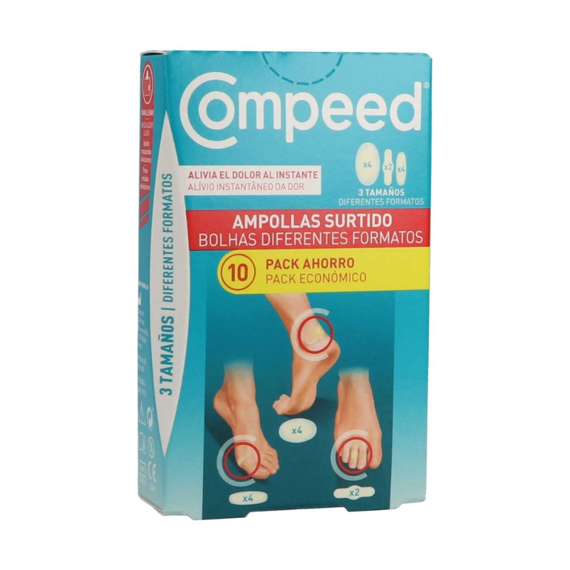 Compeed Ampollas 10 Apósitos – Protección para alivio inmediato