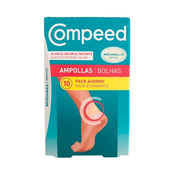 Compeed Ampollas Medianas Pack Ahorro 10 Apósitos – Alivio Inmediato