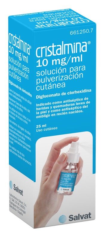 Cristalmina 10 Mgml Solucion Para Pulverizacion Cutanea 1 Frasco De 25 Ml
