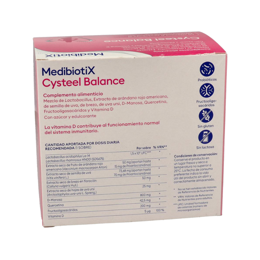 Cysteel Balance 28 sobres – Simbiòtic per a Benestar Urinari