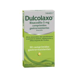 Dulcolaxo Bisacodilo 5 Mg Comprimidos Gastrorresistentes 30 Comprimidos