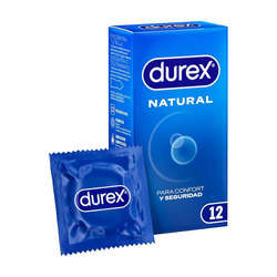 Durex Natural Plus 12+12 uds – Preservativos Easy‑On, lubricados y de látex