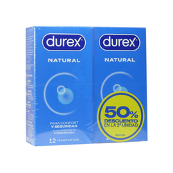Durex Natural 12u Duplo