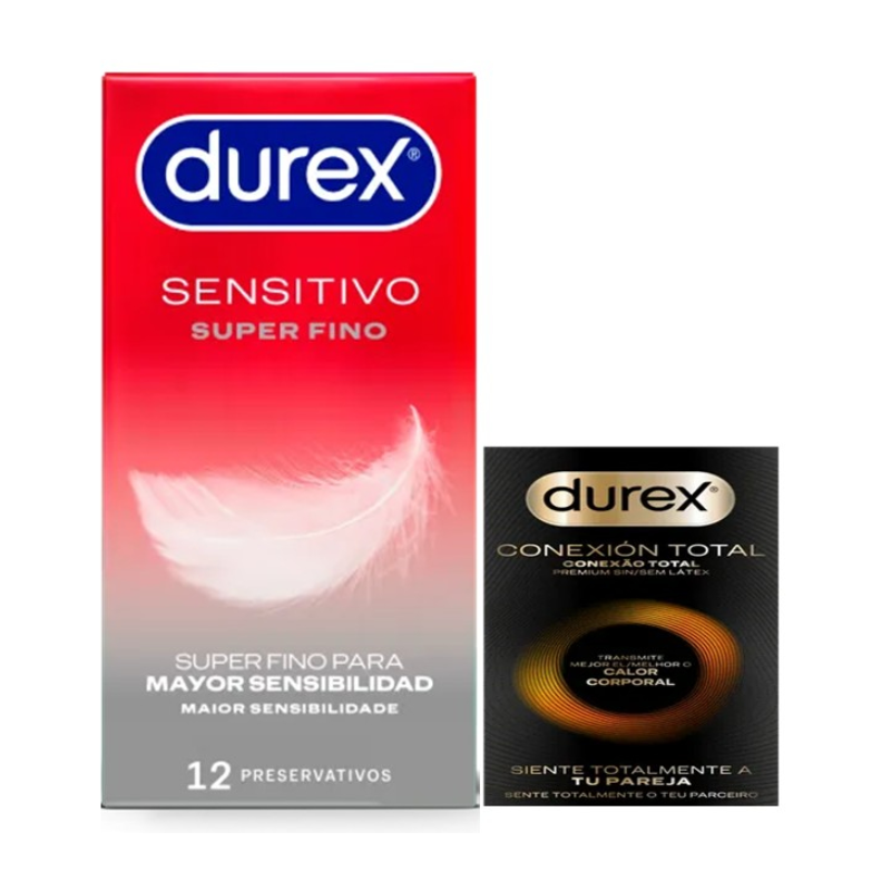 Durex Sensitivo Super Fino 12 uds + 3 Conexión Total – Preservativos