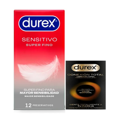 Durex Sensitivo Super Fino 12 uds + 3 Conexión Total – Preservativos