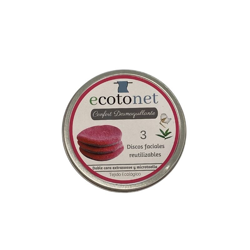 Discos desmaquillantes ecológicos de algodón orgánico - Ecotonet